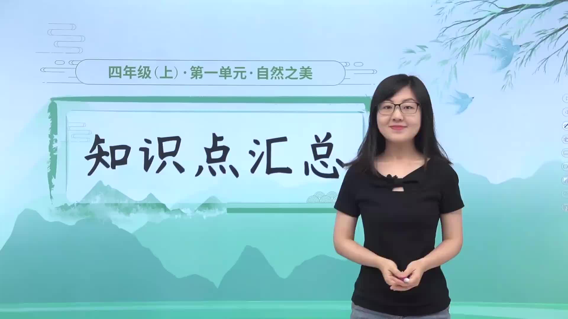 1.1 知识点汇总 第一单元《自然之美》知识点汇总